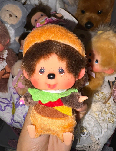 Hamburger monchhichi plush - hamburger,