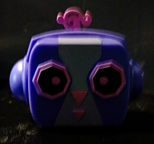 Purple monkey plastic figurine - monkey,