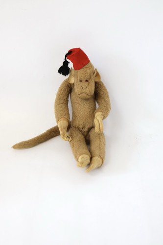 Vintage toy monkey with - vintage,