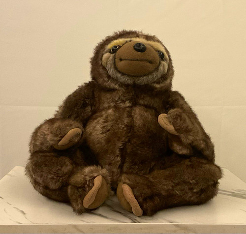 Brown plush monkey soft - monkey, toy