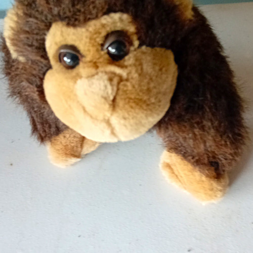 Plush monkey soft toy stuffed - monkey,