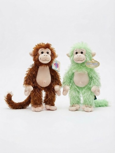 Hugfun brown monkey bananas - monkey,