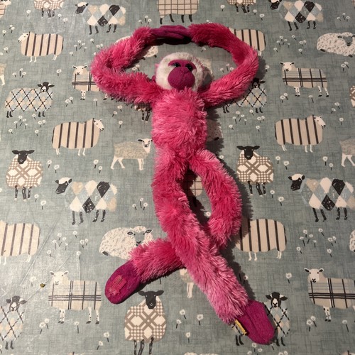 Kids plush pink - hanging, monkey