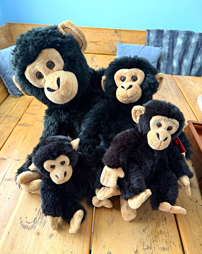 Set plush monkey chimp - 4,