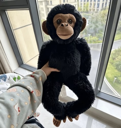 Realistic chimpanzee plush - realistic,