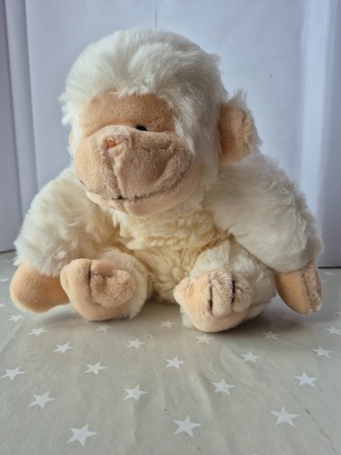 White monkey soft toy - white, toy.