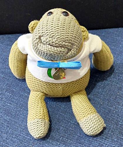 Vintage promotional knitted